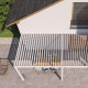 Aluminiowa pergola bioklimatyczna Ombrea VS 3x6 m biała