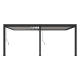Aluminiowa pergola bioklimatyczna Ombrea VS 3x6 m antracytowo-szara, białe lamele