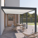 Aluminiowa pergola bioklimatyczna Ombrea VS 3x6 m antracytowo-szara, białe lamele