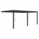 Przyścienna pergola bioklimatyczna z aluminium 4x6 m szary antracyt Ombrea VS