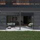 Przyścienna pergola bioklimatyczna z aluminium 4x6 m szary antracyt Ombrea VS