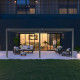 Przyścienna pergola bioklimatyczna z aluminium 4x6 m szary antracyt Ombrea VS