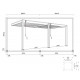 Przyścienna pergola bioklimatyczna z aluminium 4x6 m szary antracyt Ombrea VS