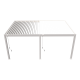 Przyścienna pergola bioklimatyczna z aluminium 4x6 m - biała - Ombrea VS
