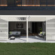 Przyścienna pergola bioklimatyczna z aluminium 4x6 m - biała - Ombrea VS