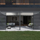 Przyścienna pergola bioklimatyczna z aluminium 4x6 m szary antracyt - białe lamele Ombrea VS