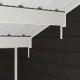 Domek ogrodowy z drewna kompozytowego 28 mm antracytowy 455x363 cm PREMIUM - Woodlife Garden
