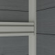 Domek ogrodowy + taras z drewna kompozytowego 28 mm jasnoszary 15 m² PREMIUM - Woodlife Garden