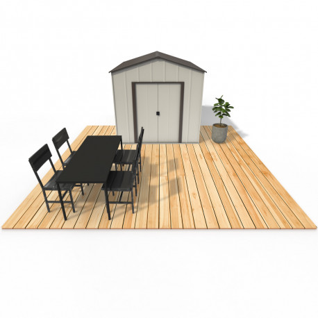 Zestaw fundamentowy drewniany do domków ogrodowych o powierzchni 9 m² - Noviss