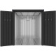 Metalowa wiata na 3 rowery KOSTO 1,3x2,1m antracytowa - X-METAL