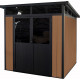 Domek ogrodowy z drewna kompozytowego 19,2mm imitacja drewna 237x223 cm WINSTON - Woodlife Garden
