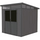 Domek ogrodowy z drewna kompozytowego 19,2mm imitacja drewna 237x223 cm WINSTON - Woodlife Garden