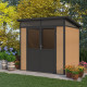 Domek ogrodowy z drewna kompozytowego 19,2mm imitacja drewna 237x223 cm WINSTON - Woodlife Garden