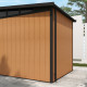 Domek ogrodowy z drewna kompozytowego 19,2mm imitacja drewna 237x223 cm WINSTON - Woodlife Garden