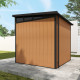 Domek ogrodowy z drewna kompozytowego 19,2mm imitacja drewna 237x223 cm WINSTON - Woodlife Garden