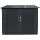 Metalowa wiata na 3 rowery 1,6x2m szaro-antracytowa + zestaw kotw mocujących - X-METAL