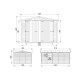 Garaż z drewna nieimpregnowanego 15 m² - baliki 17 mm - Timbela