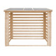 Drewutnia z drewna nieimpregnowanego 228x130 cm - baliki 19mm -Timbela