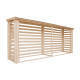 Drewutnia z drewna nieimpregnowanego 456x100 cm - baliki 19 mm - Timbela