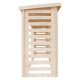 Drewutnia z drewna nieimpregnowanego 456x100 cm - baliki 19 mm - Timbela