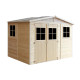 Domek ogrodowy z balików 17 mm - 303x199 cm - z podłogą - Timbela