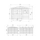 Domek ogrodowy z balików 17 mm - 303x395 cm - z podłogą - Timbela