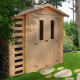 Domek ogrodowy 5 m² z drewutnią - baliki 19 mm - podłoga w zestawie - Timbela