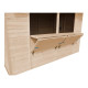 Drewniany domek handlowy 6 m² - baliki 17 mm - 2 okna - Timbela