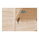Drewniany domek handlowy 6 m² - baliki 17 mm - 2 okna - Timbela