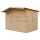 Drewniany domek handlowy 6 m² - baliki 17 mm - 5 okien - Timbela