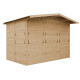 Drewniany domek handlowy 6 m² - baliki 17 mm - 5 okien - Timbela