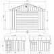 Garaż z nieimpregnowanego drewna 13 m² - panele LP® SmartSide® - Timbela