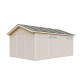 Garaż z nieobrobionego drewna 17 m² - panele LP® SmartSide® - Timbela