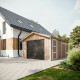 Garaż z nieobrobionego drewna 17 m² - panele LP® SmartSide® - Timbela