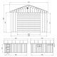 Garaż z nieobrobionego drewna 17 m² - panele LP® SmartSide® - Timbela