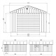 Garaż z nieobrobionego drewna 21 m² - panele LP® SmartSide® - Timbela