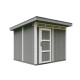 Domek ogrodowy 6 m² z nieimpregnowanego w kolorze Cavern Steel - panele LP® SmartSide® - Timbela