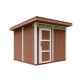 Domek ogrodowy 6 m² z nieimpregnowanego w kolorze Redwood Red - panele LP® SmartSide® - Timbela