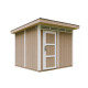 Domek ogrodowy 6 m² z nieimpregnowanego w kolorze Terra Brown - panele LP® SmartSide® - Timbela