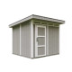 Domek ogrodowy 6 m² z nieimpregnowanego w kolorze Tundra Grey - panele LP® SmartSide® - Timbela