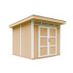 Domek ogrodowy 6 m² z nieimpregnowanego w kolorze Harvest Honey - panele LP® SmartSide® - podwójne drzwi - Timbela