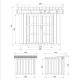 Domek ogrodowy 6 m² z nieimpregnowanego w kolorze Redwood Red - panele LP® SmartSide® - podwójne drzwi - Timbela