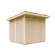 Domek ogrodowy 6 m² z nieimpregnowanego w kolorze Terra Brown - panele LP® SmartSide® - podwójne drzwi - Timbela