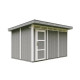 Domek ogrodowy 9 m² z nieimpregnowanego w kolorze Cavern Steel - panele LP® SmartSide® - Timbela