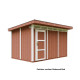 Domek ogrodowy 9 m² z nieimpregnowanego w kolorze Redwood Red - panele LP® SmartSide® - Timbela