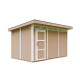 Domek ogrodowy 9 m² z nieimpregnowanego w kolorze Terra Brown - panele LP® SmartSide® - Timbela
