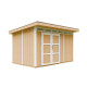 Domek ogrodowy 9 m² z nieimpregnowanego w kolorze Harvest Honey - panele LP® SmartSide® - podwójne drzwi - Timbela