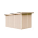 Domek ogrodowy 9 m² z nieimpregnowanego w kolorze Terra Brown - panele LP® SmartSide® - podwójne drzwi - Timbela