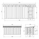 Domek ogrodowy 12 m² z nieimpregnowanego w kolorze Redwood Red - panele LP® SmartSide® - dwoje drzwi - Timbela