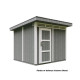 Domek ogrodowy 6 m² z nieimpregnowanego w kolorze Cavern Steel - panele LP® SmartSide® - Timbela